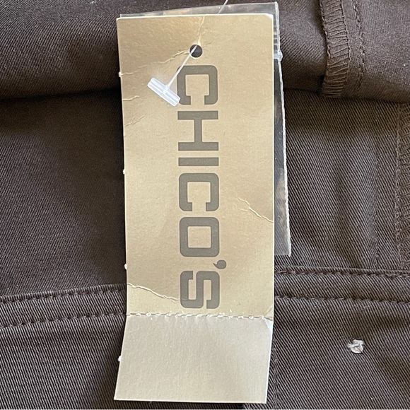 Chico's Two Way Apprentice Fudge Brown High Rise Pants Size XL NWT - Picture 5 of 8